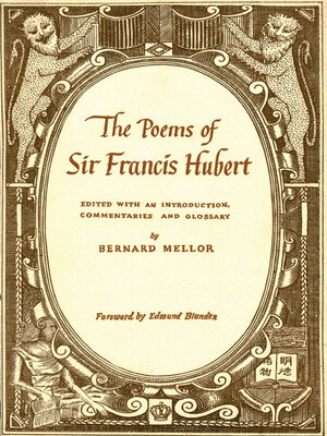 cover image of The Poems of Sir Francis Hubert